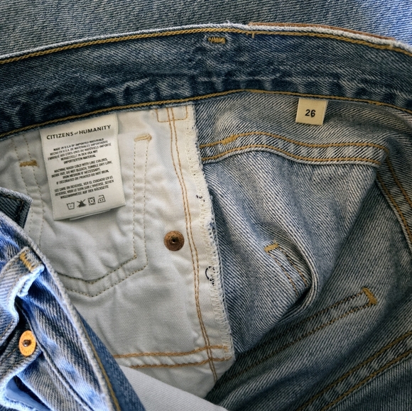 Citizens Of Humanity Sacha High Rise Wide Leg Button Fly Jean in Promise Size 26 - Picture 15 of 16